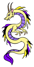 Pride Dragon: Nonbinary Enamel Pin Foam Brain Games