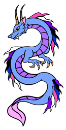 Pride Dragon: Genderfluid Enamel Pin Foam Brain Games