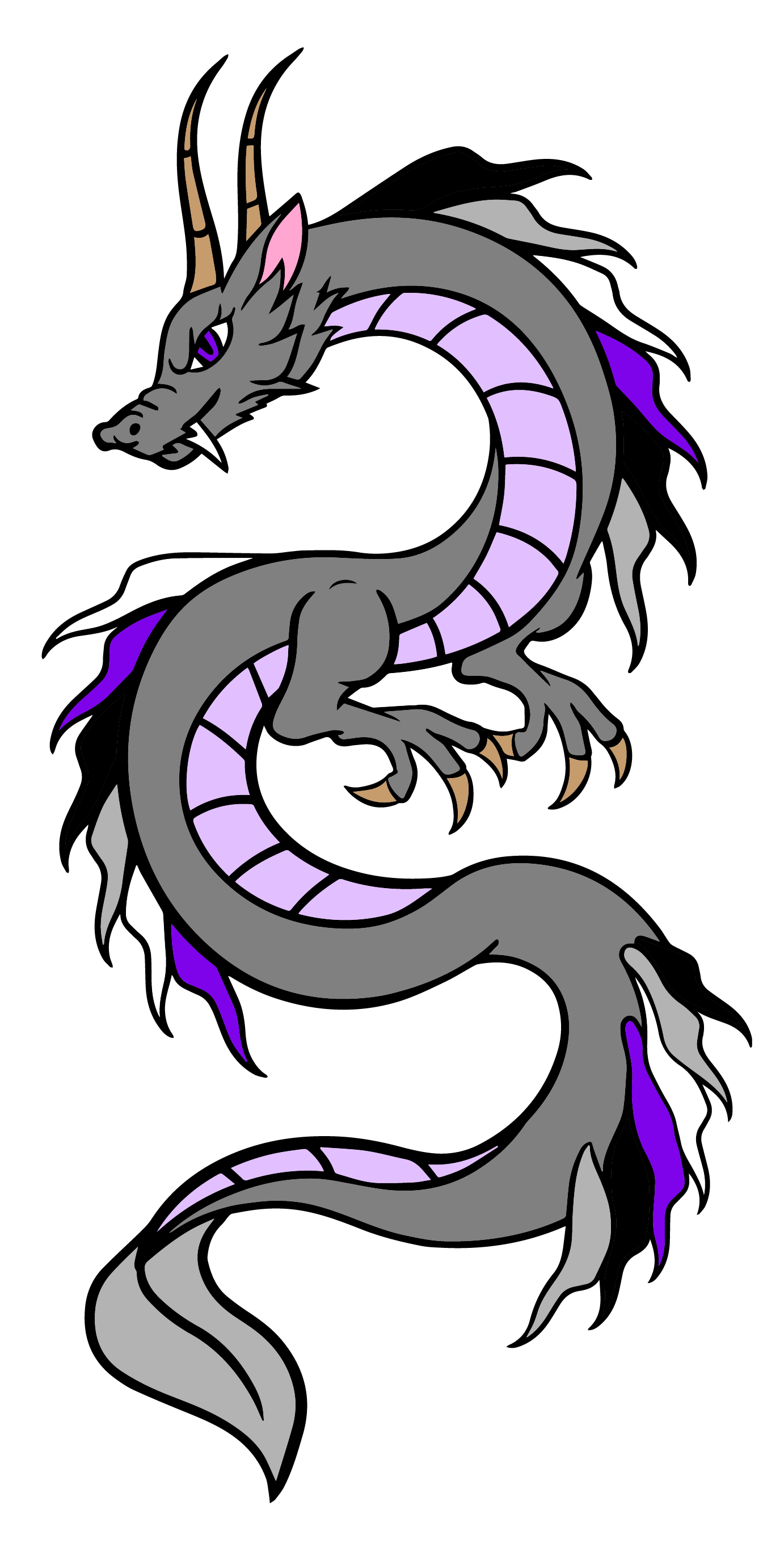 Pride Dragon: Asexual Enamel Pin Foam Brain Games | D20 Games