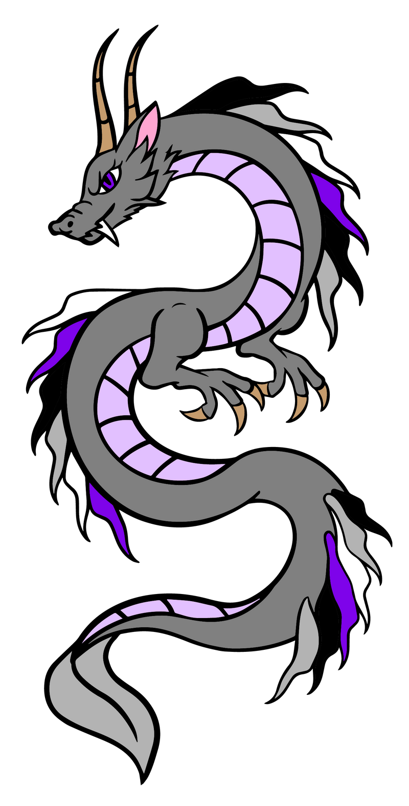 Pride Dragon: Asexual Enamel Pin Foam Brain Games