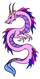 Pride Dragon: Bisexual Enamel Pin Foam Brain Games