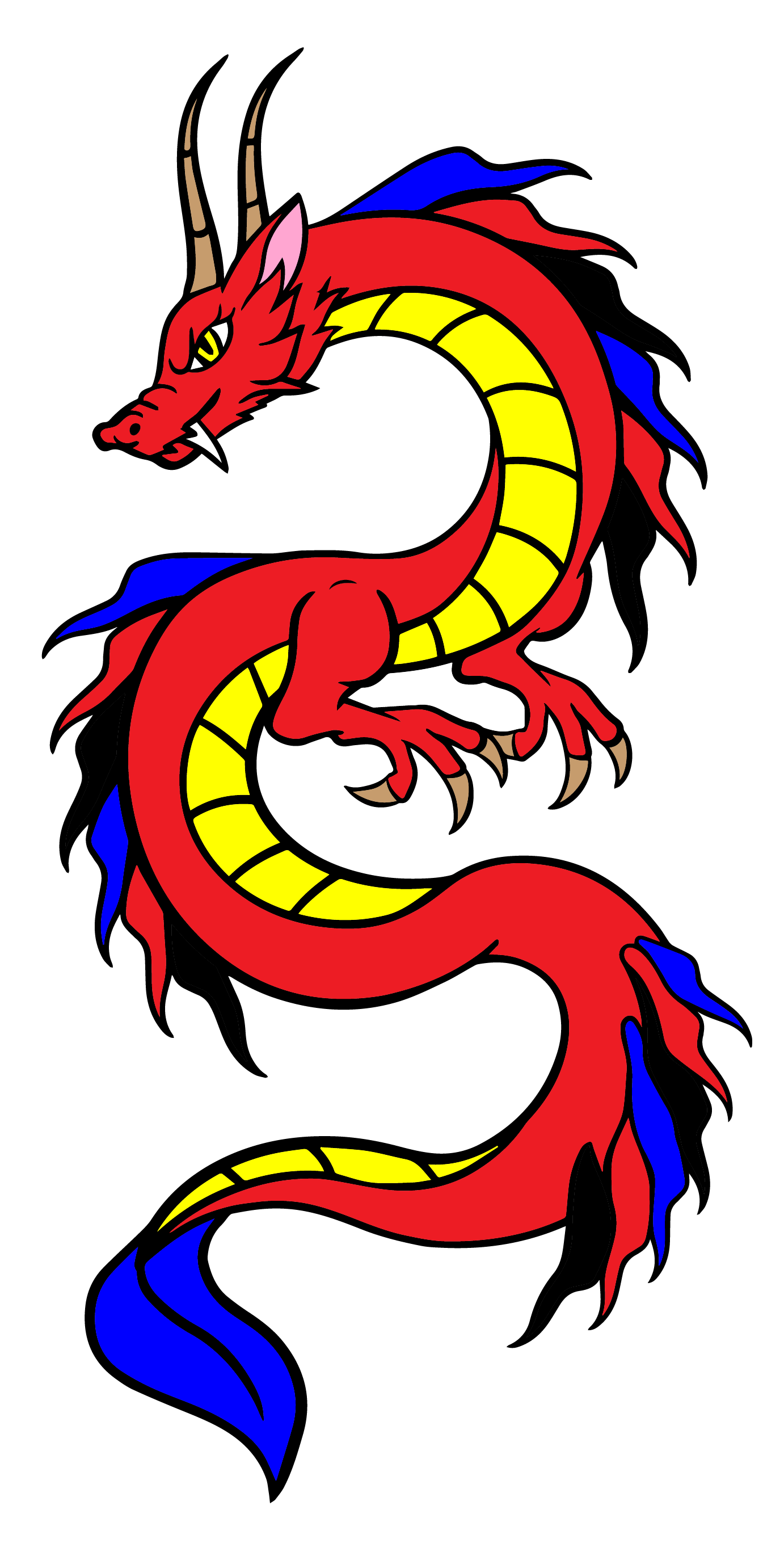 Pride Dragon: Polyamorous Enamel Pin Foam Brain Games | D20 Games