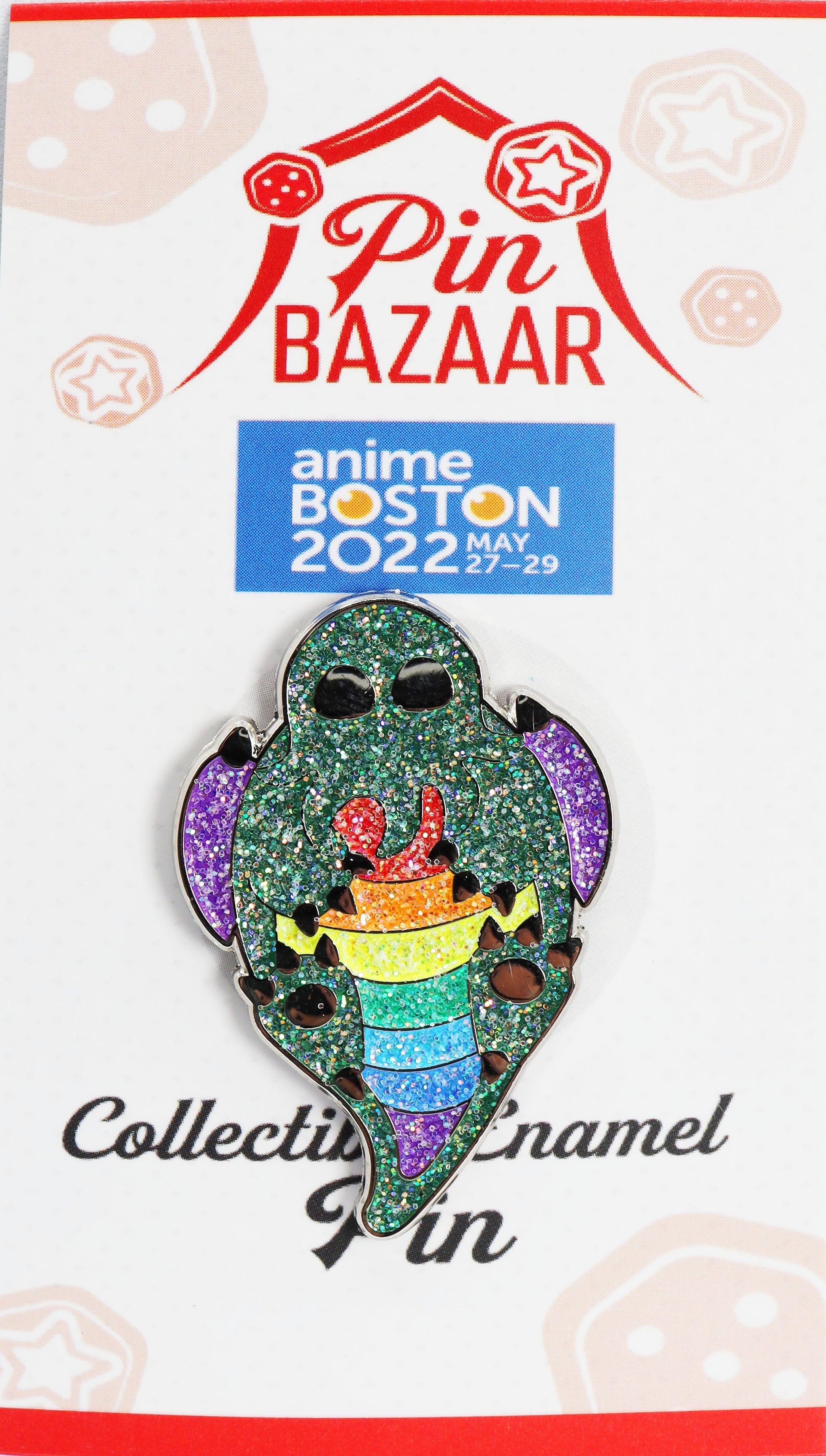 Pin Bazaar: Baby Cthulhu (Anime Boston 2022) Enamel Pin Foam Brain Games | D20 Games