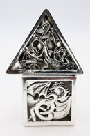 Hollow Steel Dragon RPG Metal Dice Set Metal Dice Foam Brain Games