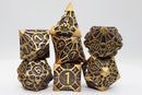 Golden Arrow RPG Metal Dice Set Metal Dice Foam Brain Games