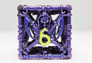 Grim Scythe Purple RPG Metal Dice Set Metal Dice Foam Brain Games