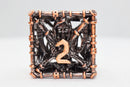 Grim Scythe Copper RPG Metal Dice Set Metal Dice Foam Brain Games