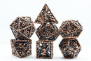 Grim Scythe Copper RPG Metal Dice Set