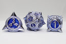 Meteor Storm: Peculiar Purple RPG Metal Dice Set Metal Dice Foam Brain Games