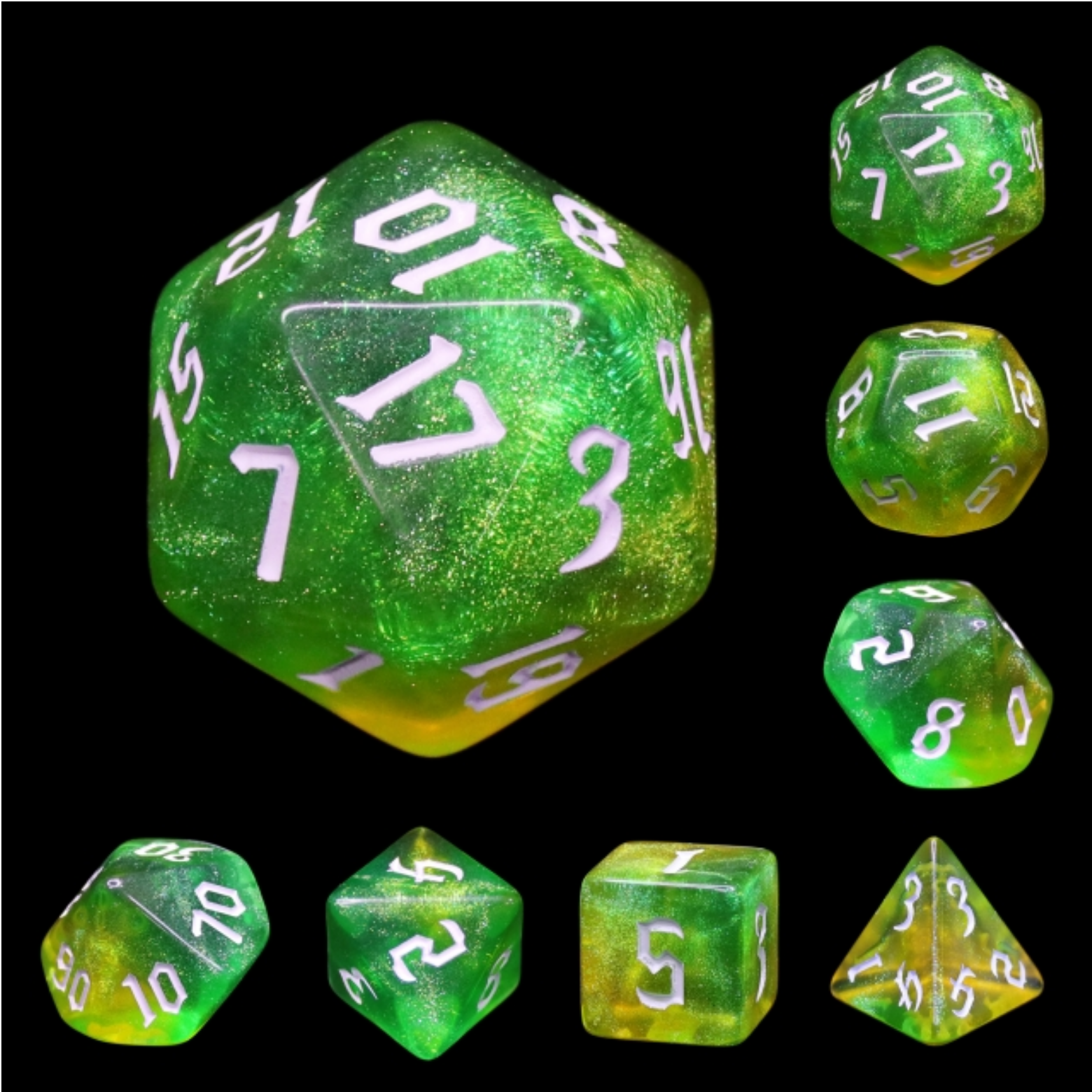 Fairy Tinker RPG Dice Set Plastic Dice Foam Brain Games | D20 Games