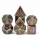 Glitter Bomb RPG Dice Set Metal Dice Foam Brain Games