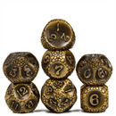 Gold Dragonstone RPG Metal Dice Set