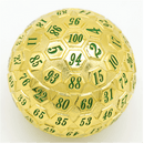 45mm Metal D100 - Gold with Green