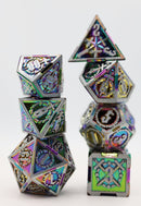 Holographic Sword RPG Metal Dice Set Metal Dice Foam Brain Games