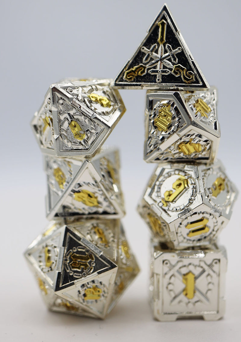 Holy Sword RPG Metal Dice Set Metal Dice Foam Brain Games