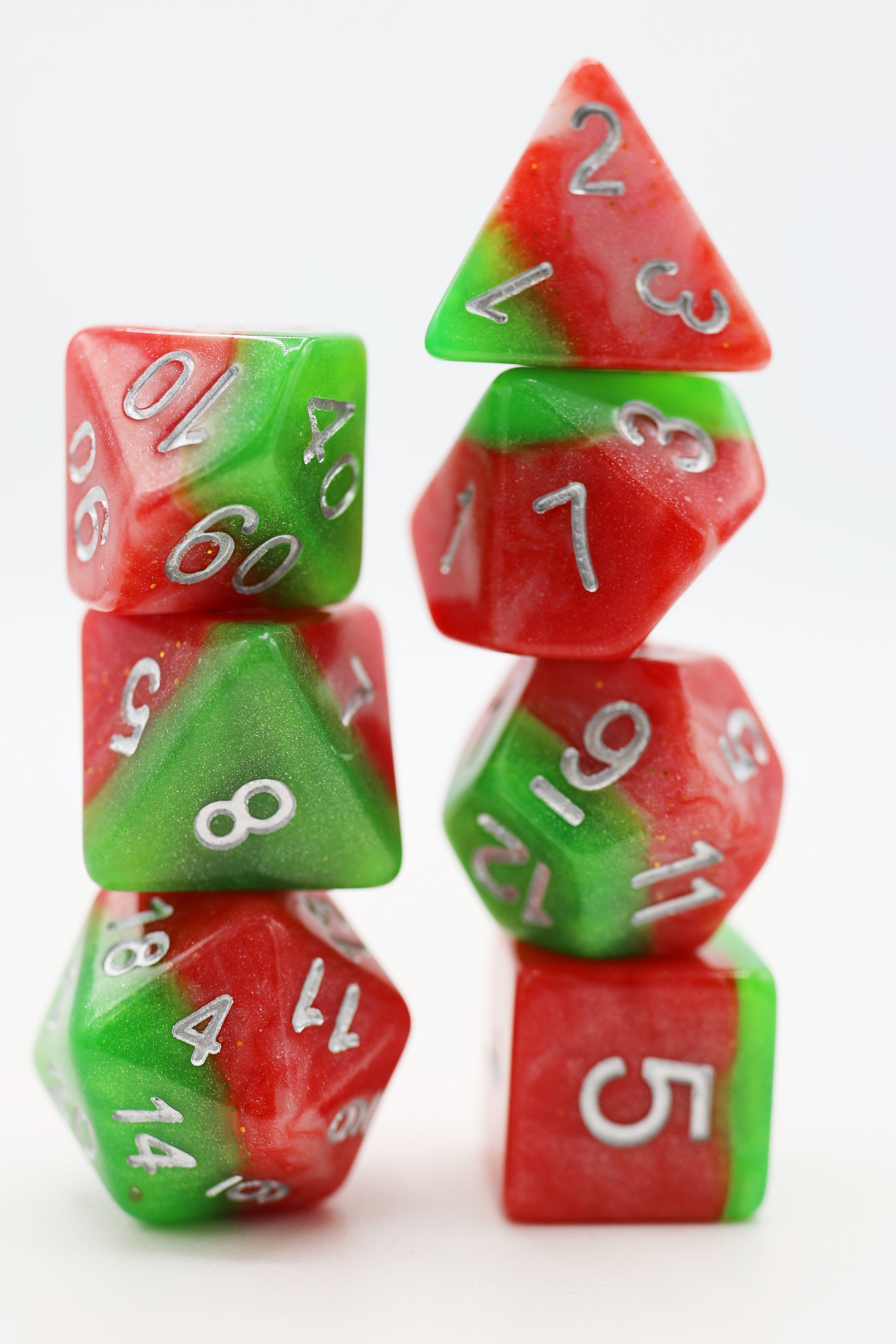 Italian Ice RPG Dice Set Plastic Dice Foam Brain Games | D20 Games