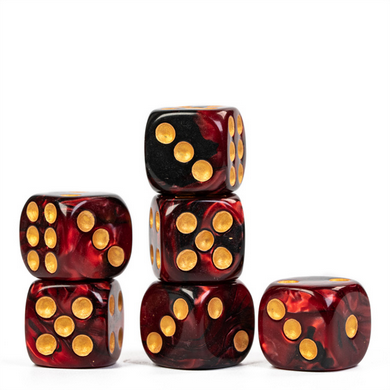 Joker's Wild - 12 piece Pip D6's Plastic Dice Foam Brain Games | D20 Games