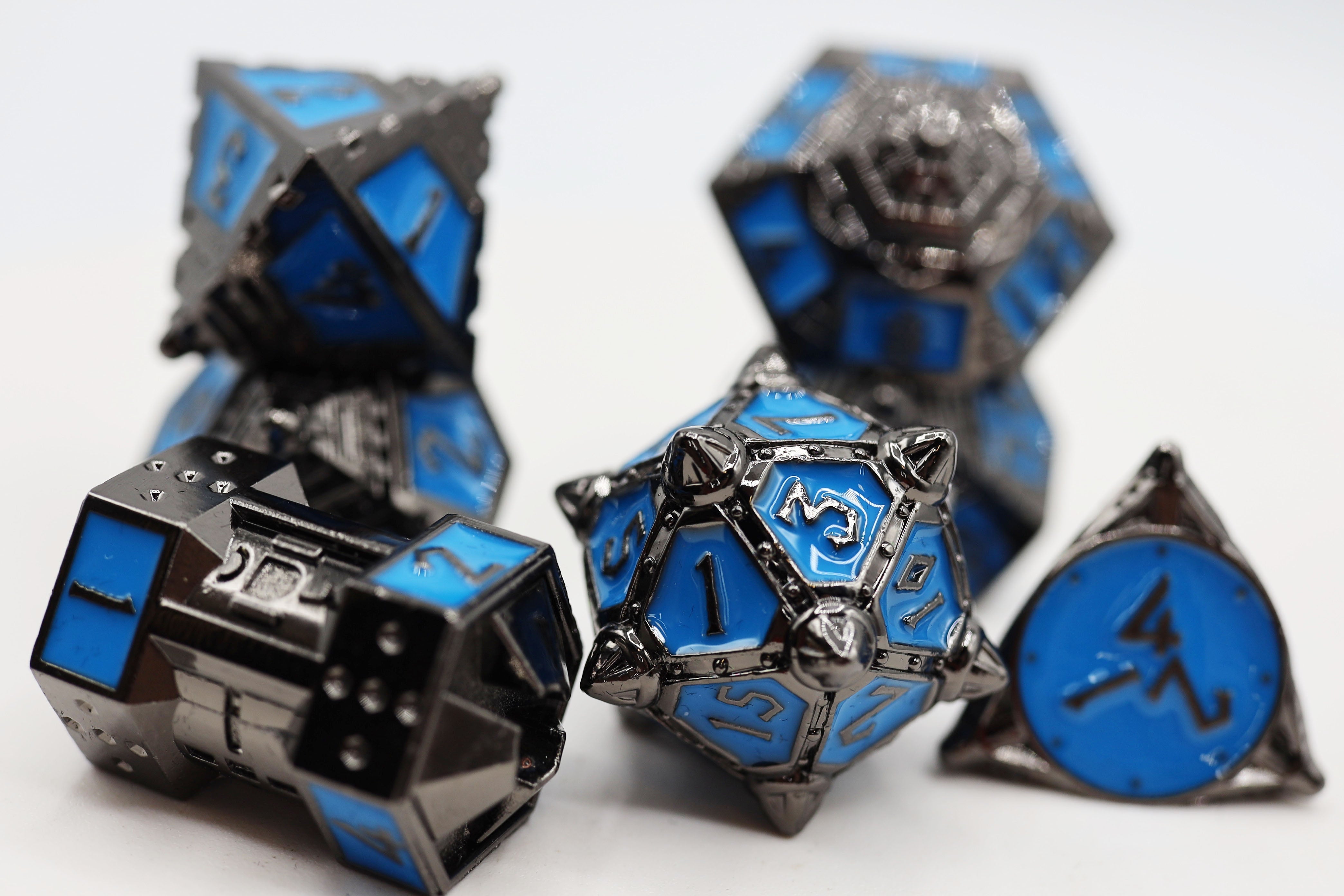 Dice 51: Kepler-452b RPG Metal Dice Set Metal Dice Foam Brain Games | D20 Games