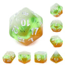 Kiwi Fruit RPG Dice Set Plastic Dice Foam Brain Games