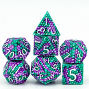 Lagoon Dragon Scale RPG Metal Dice Set Metal Dice Foam Brain Games