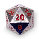 The Boulder - Lycanthrope Silver- Metal D20