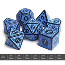 Magic Flame Blue RPG Dice Set