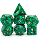 Malachite Engraved Gemstone Dice