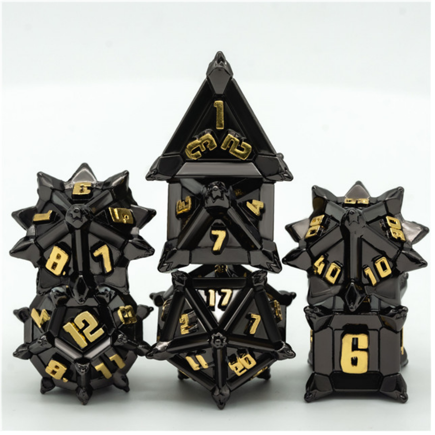 Medieval Flail RPG Metal Dice Set | D20 Games