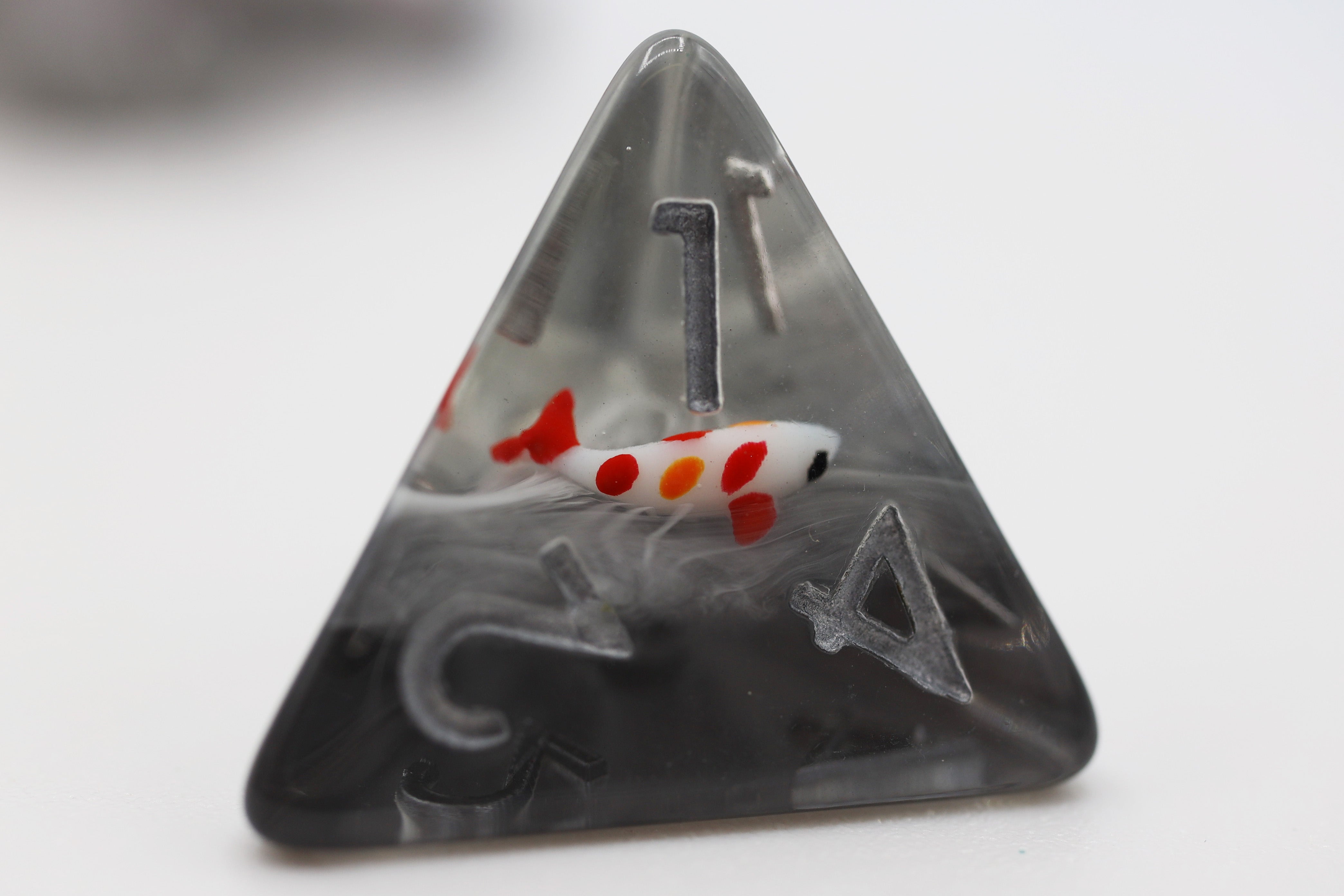 Misty Water Koi RPG Dice Set Plastic Dice Foam Brain Games | D20 Games