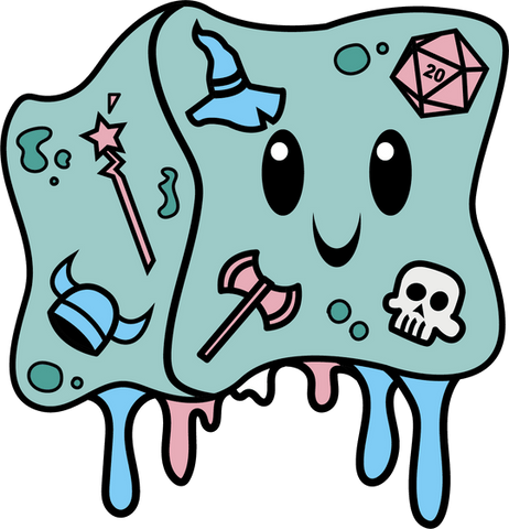 Gelly Cube Pride Enamel Pin: Trans