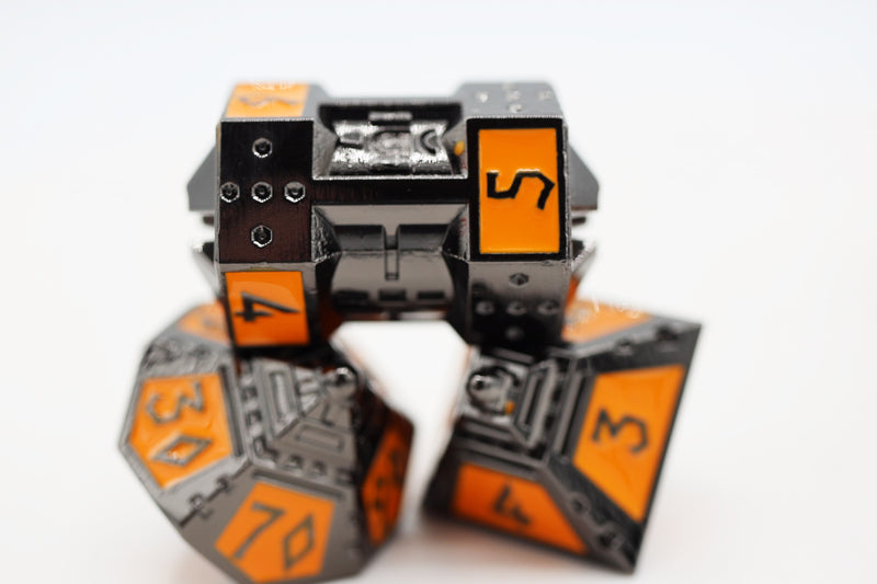 Dice 51: Moonlit Mars RPG Metal Dice Set Metal Dice Foam Brain Games