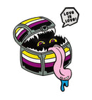 Enamel Mimic Pride Pin - Non Binary Enamel Pin Foam Brain Games
