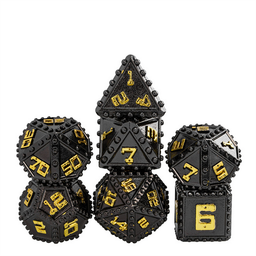 Shadow Brigandine Armor RPG Metal Dice Set Metal Dice Foam Brain Games