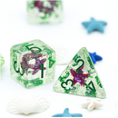 Ocean Sparkle Starfish RPG Dice Plastic Dice Foam Brain Games