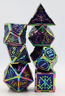 Oceanus Treasure Sword RPG Metal Dice Set Metal Dice Foam Brain Games