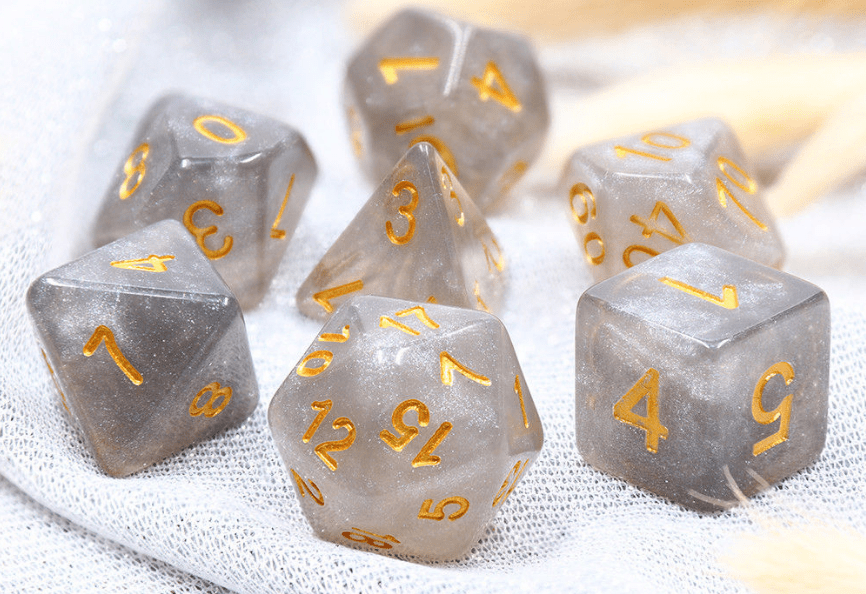 Onyxstone RPG Dice Set Plastic Dice Foam Brain Games | D20 Games