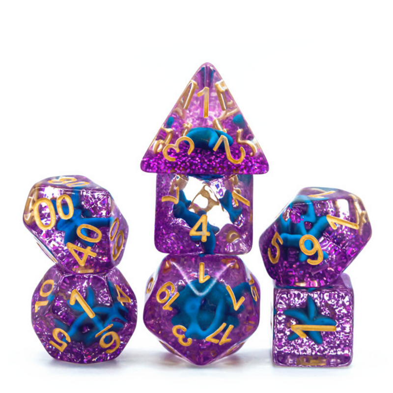 Otherwordly Starfish RPG Dice Set