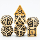 Huge Parchment Castle Dice Set - 25mm Plastic Dice Foam Brain Games