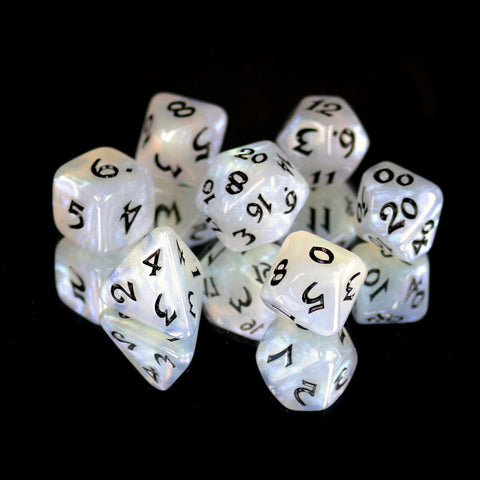 7 Piece Set- Elessia Kybr Peace with Black | D20 Games