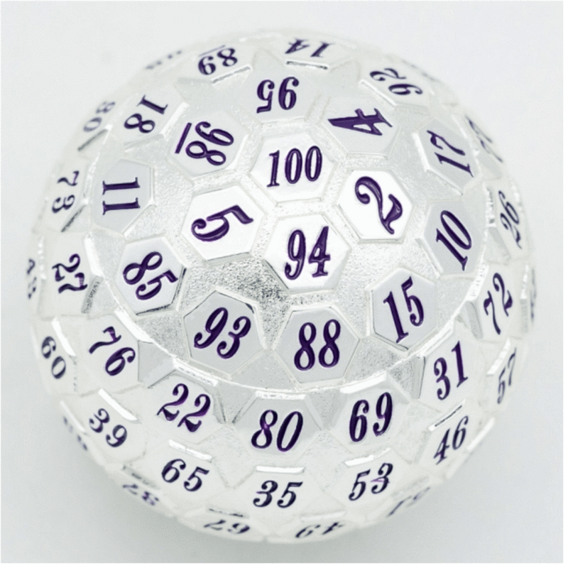 45mm Metal D100 - Platinum With Purple