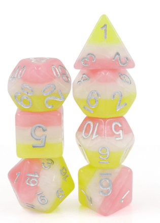 Posey RPG Dice Set Plastic Dice Foam Brain Games | D20 Games