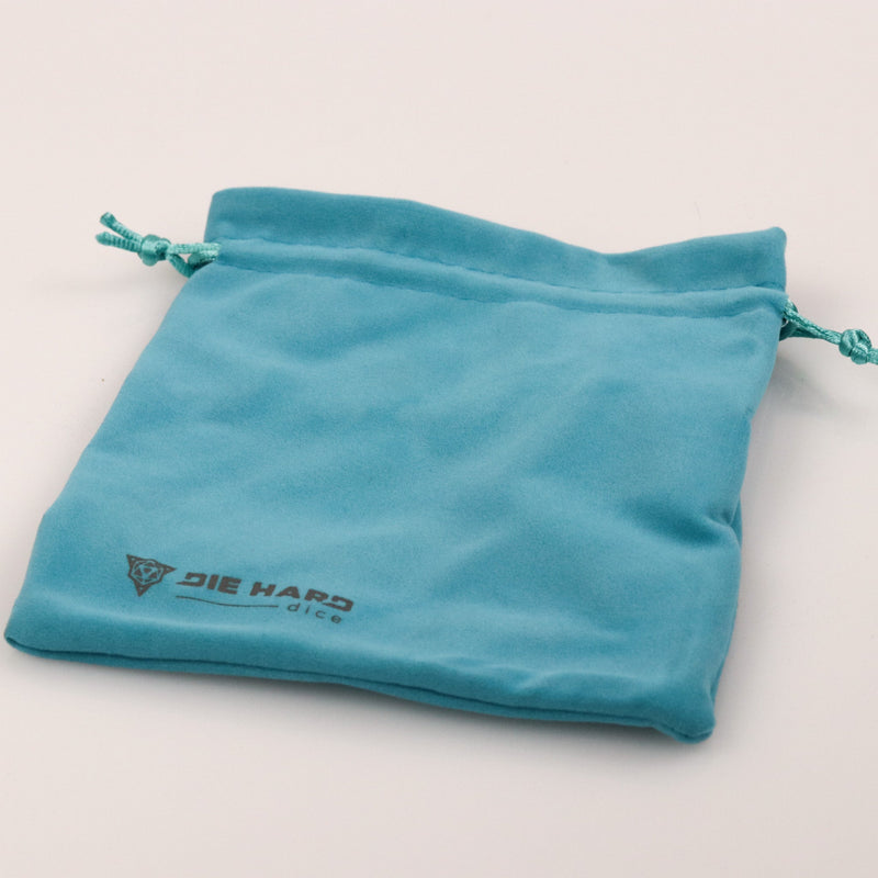 Velvet Dice Bag: Medium Powder Blue