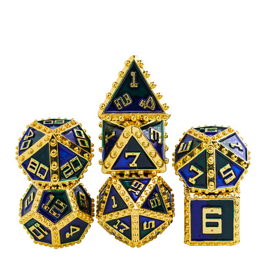 Prince's Brigandine Armor RPG Metal Dice Set Metal Dice Foam Brain Games
