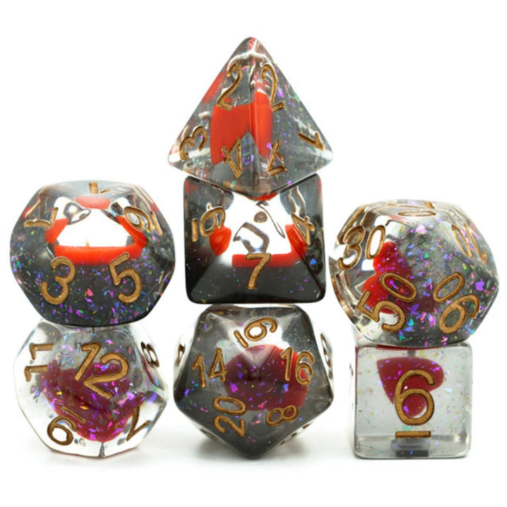 Suit of Dice: Heats RPG Dice Set