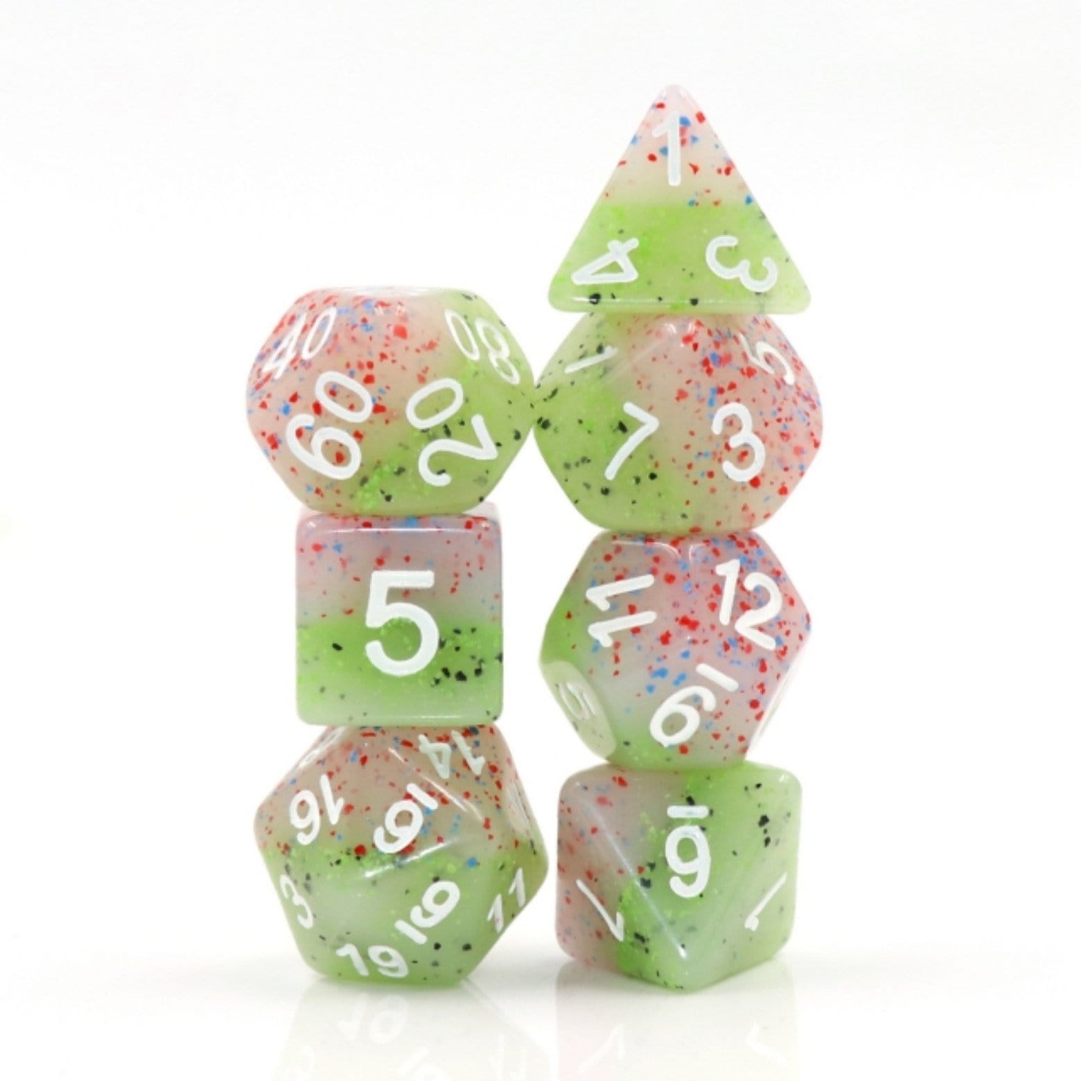 Rose Bud RPG Dice Set Plastic Dice Foam Brain Games | D20 Games