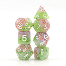 Rose Bud RPG Dice Set Plastic Dice Foam Brain Games