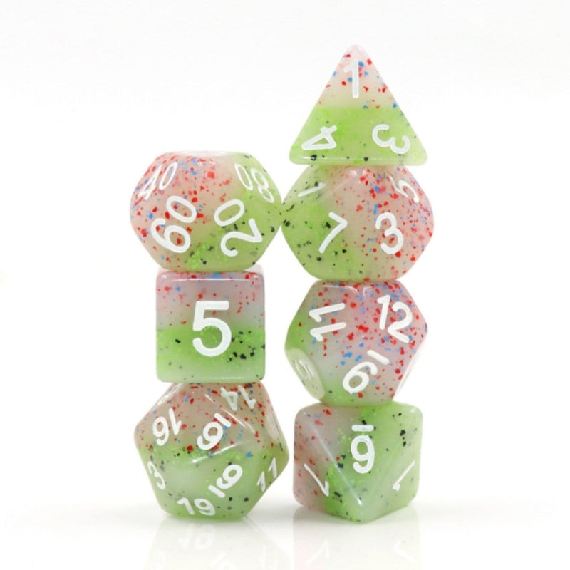 Rose Bud RPG Dice Set Plastic Dice Foam Brain Games