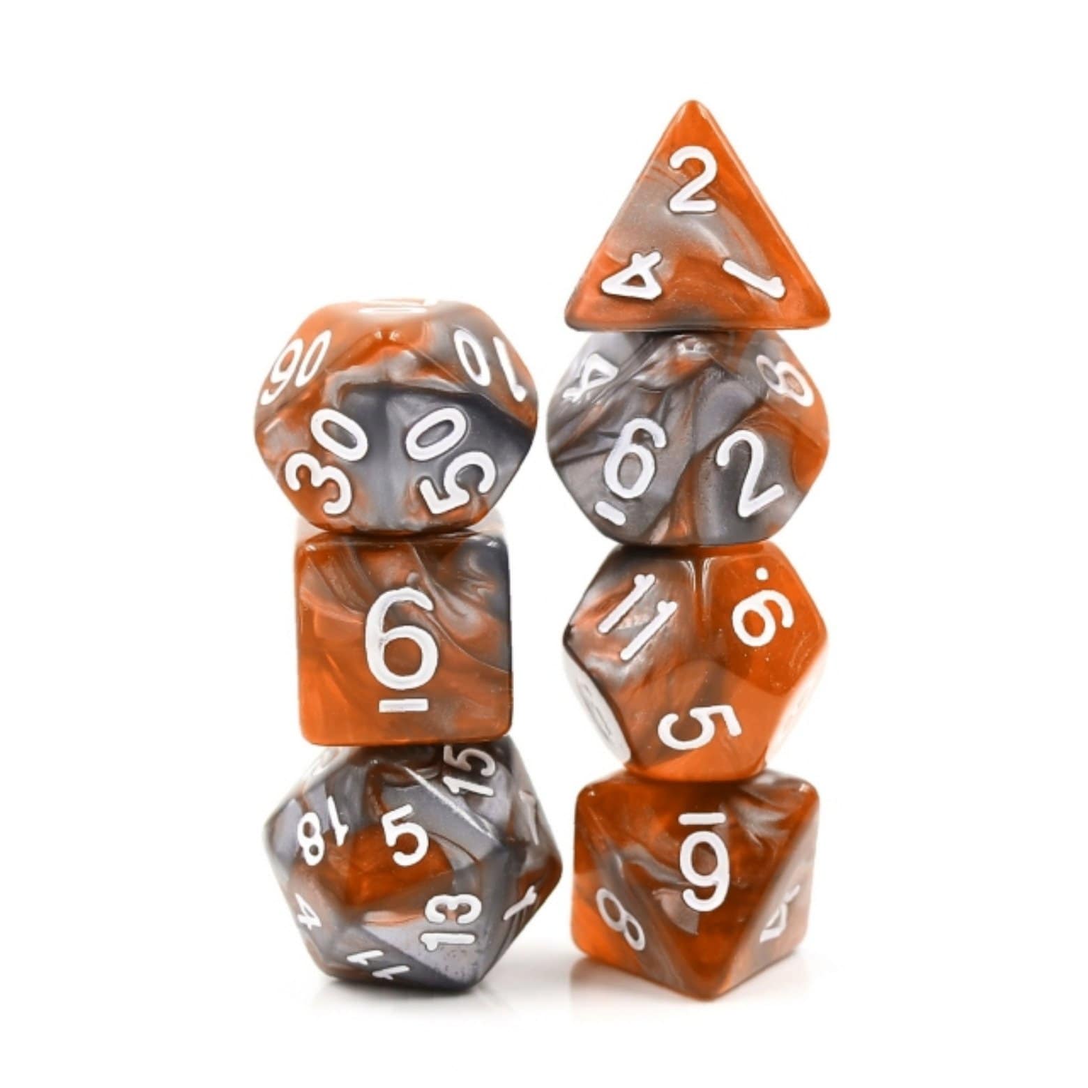 Amber Shard RPG Dice Set Plastic Dice Foam Brain Games | D20 Games