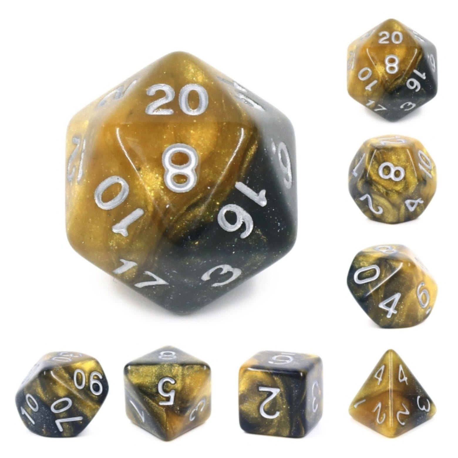 Monarch RPG Dice Set Plastic Dice Foam Brain Games | D20 Games