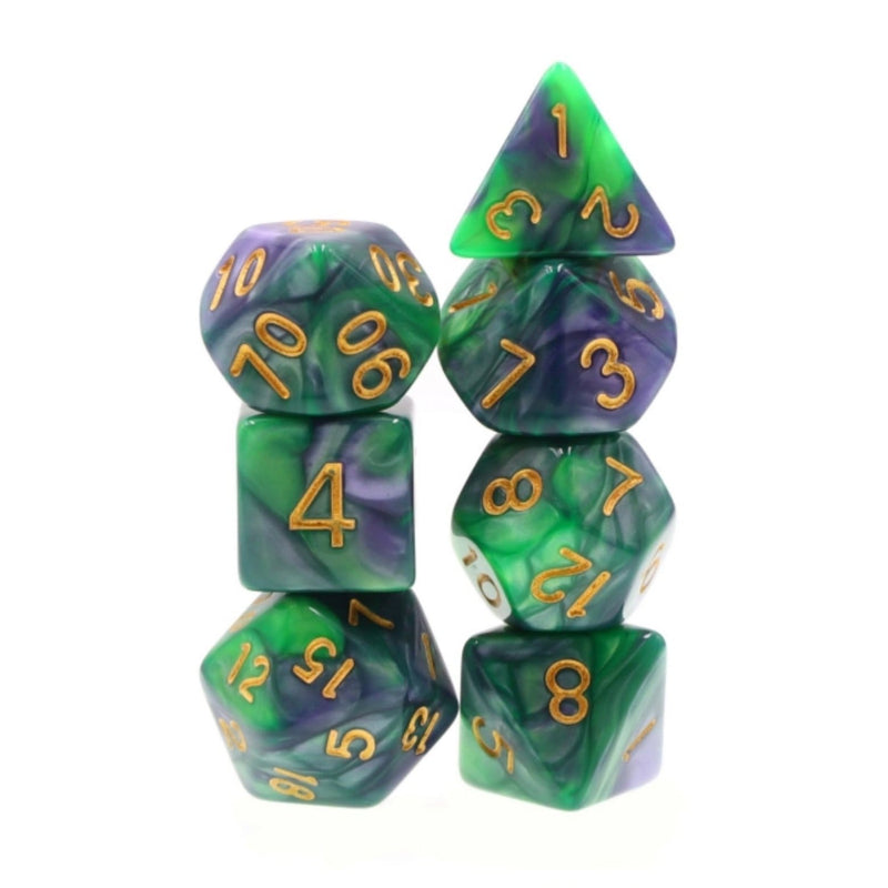 Mermaid's Tail RPG Dice Set Plastic Dice Foam Brain Games
